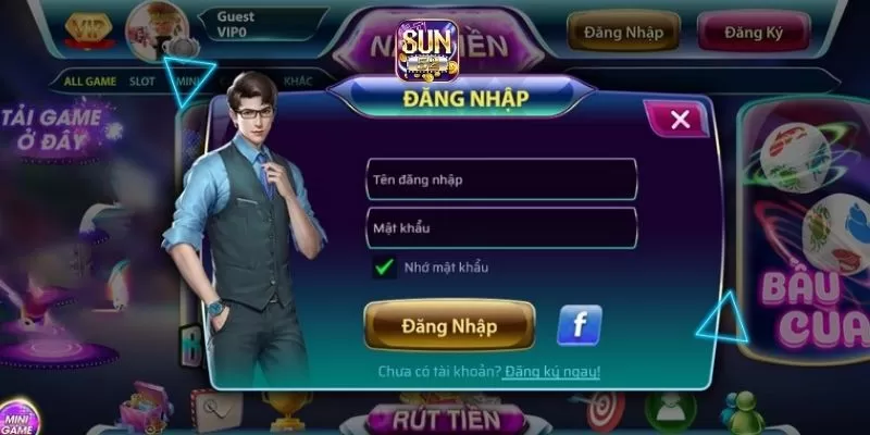 Đăng nhập tài khoản Sun52 trải nghiệm cá cược đẳng cấp 1 Các bước đăng nhập vào Sun52