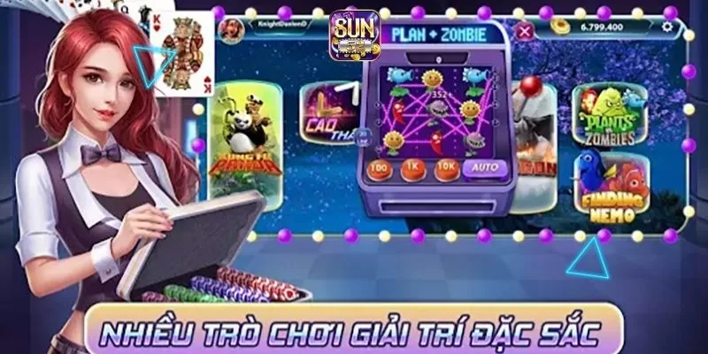 Giới Thiệu Sun52: Sân Chơi Đẳng Cấp Hàng Đầu Châu Á 2 Đa dạng trò chơi cực hấp dẫn