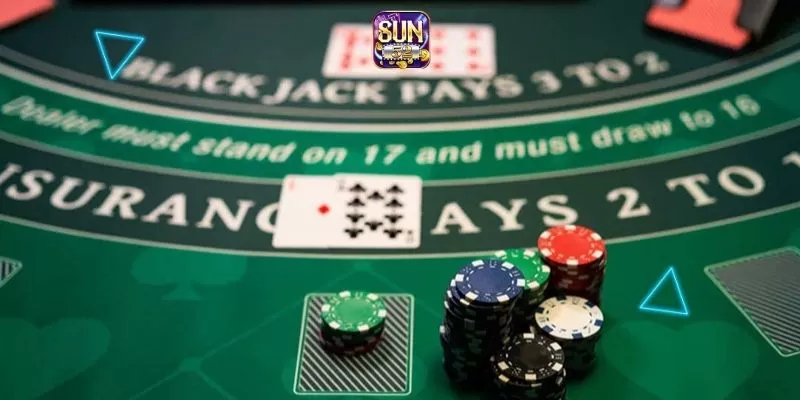 Sảnh game Blackjack xanh chín